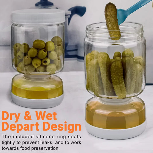 Pickle and Olives LeakProof Jar جرة مخلل وزيتون مانعة للتسرب