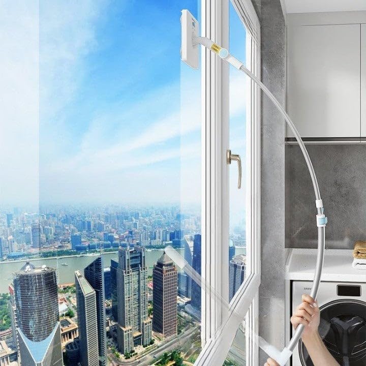 Dual Mode Extendable Window Cleaning Tool