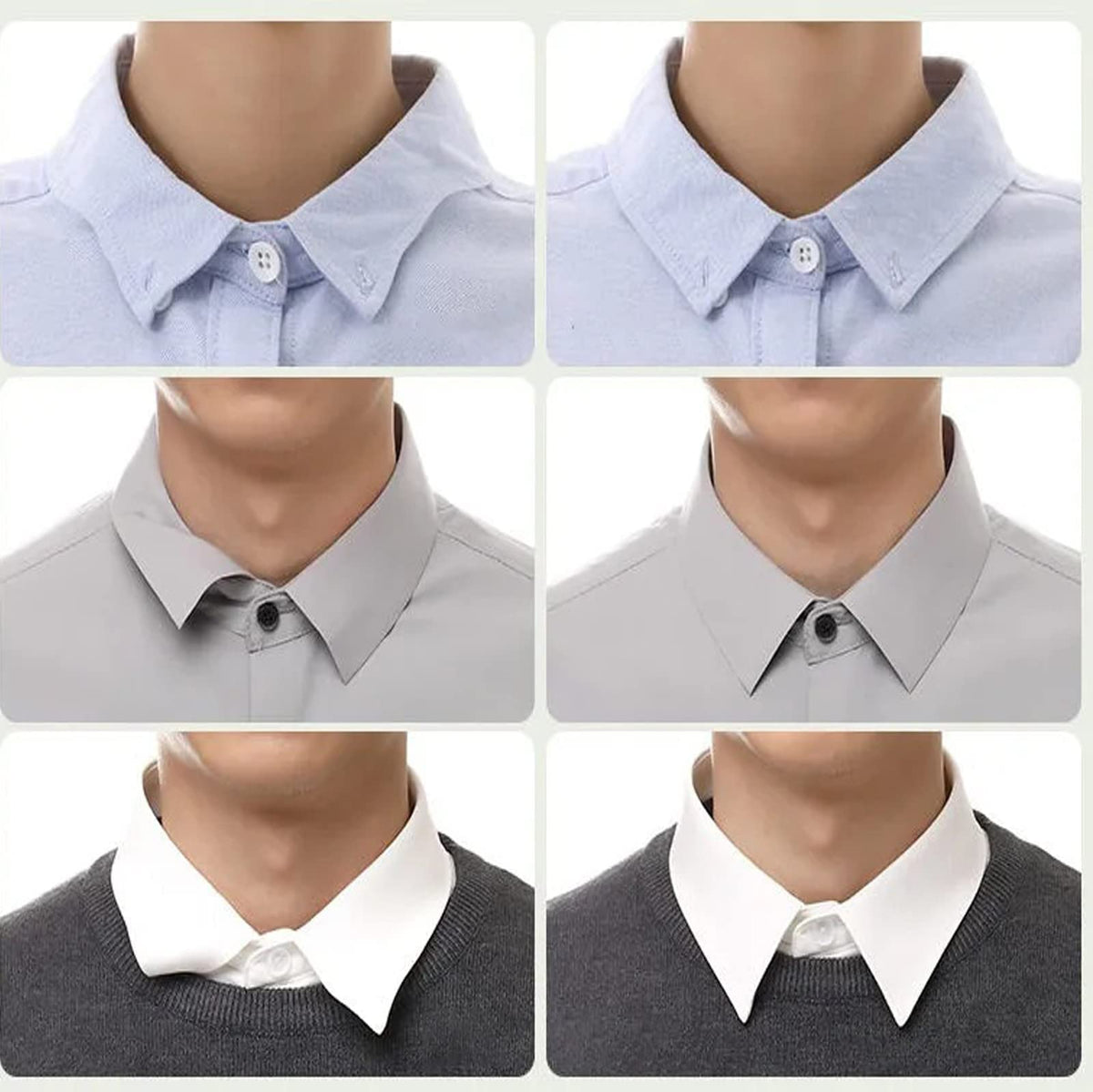 TERRIFI Collar Stays for Polo Shirts 60 Pcs, No Curl Collar Polo Shirt Collar Stays, Polo Shirt Collar Fixed, No Curl Collar Polo Shirt Collar Stays, Shirt Stays for Men & Women