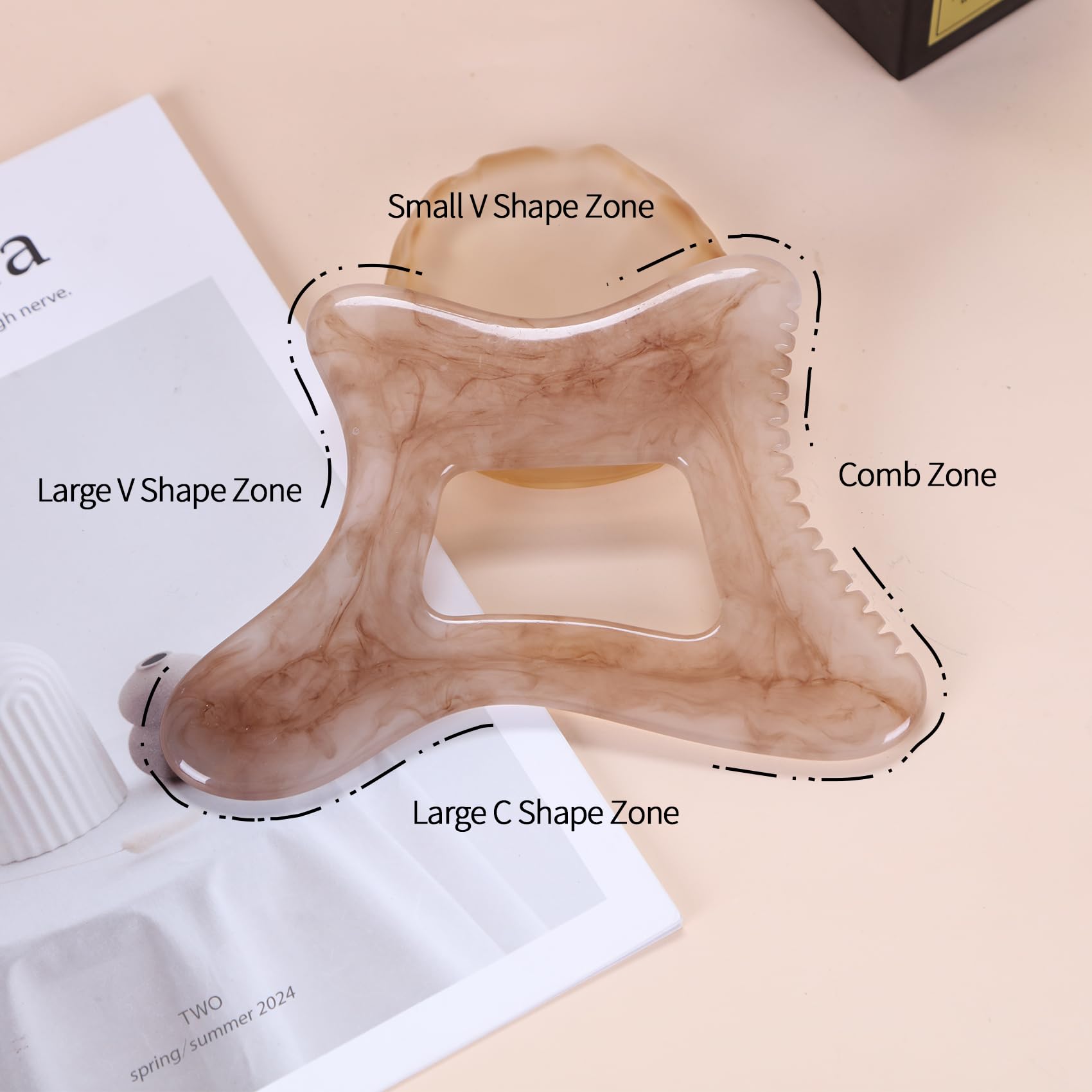 InfiniteRelax Body Gua Sha Tool Large Gua Sha Body Tool Cellulite Massage Tool (Resin) Lymphatic Drainage Tool Guasha Tool for Face, Back, Legs, Women's Body Shaping Tools - Medaid International