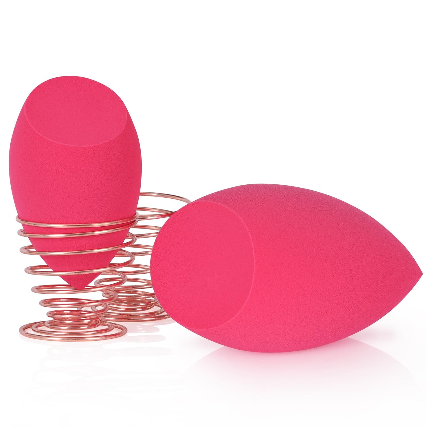 EXTRA LARGE 11CM Make Up Beauty Sponges Blender BIG for Face & BODY (1x Small 1x Large) -With 2 Sponge Holder- FASTER FLAWLESS APPLICATION for Foundation/Fake Tan/Powder/Blending/Setting/ - Medaid International