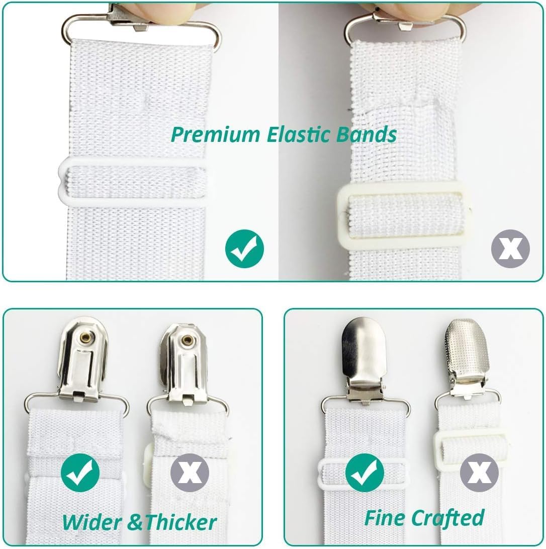 Set of 4 Bed Sheet Clips (20262c)