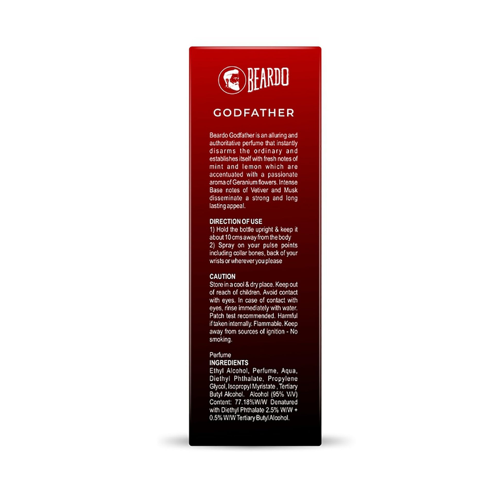 Beardo Godfather Perfume for Men, 100 ml | EAU DE PARFUM | Made in India - Medaid International