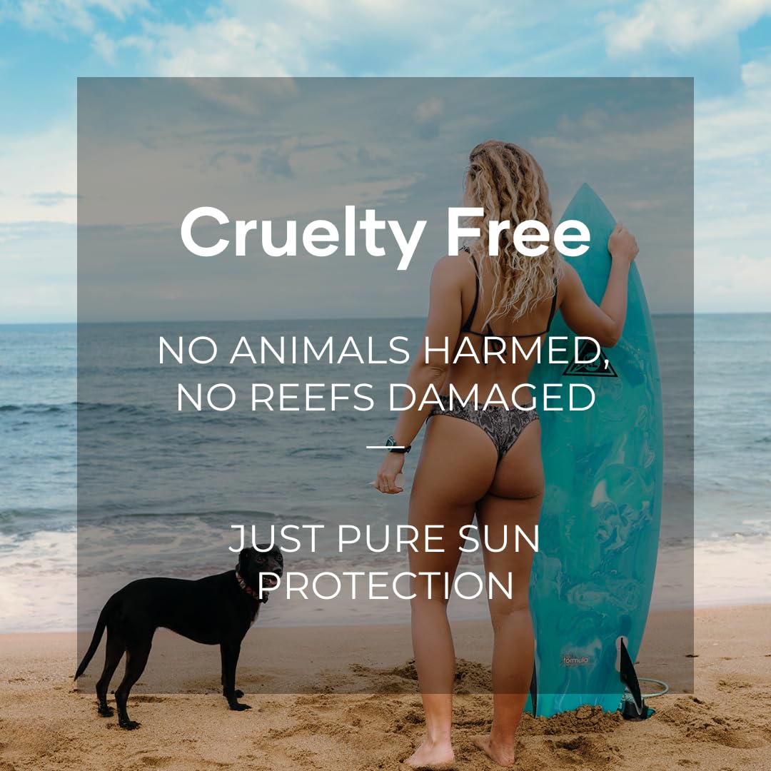 Reef Safe Sunscreen SPF 50 Facestick - Biodegradable, Hawaii & Mexico Approve, Zinc, Vitamin E, Oxybenzone & Octinoxate Free, Water Resistant, Natural Ingredients, Made in USA by Coral Safe - Medaid International