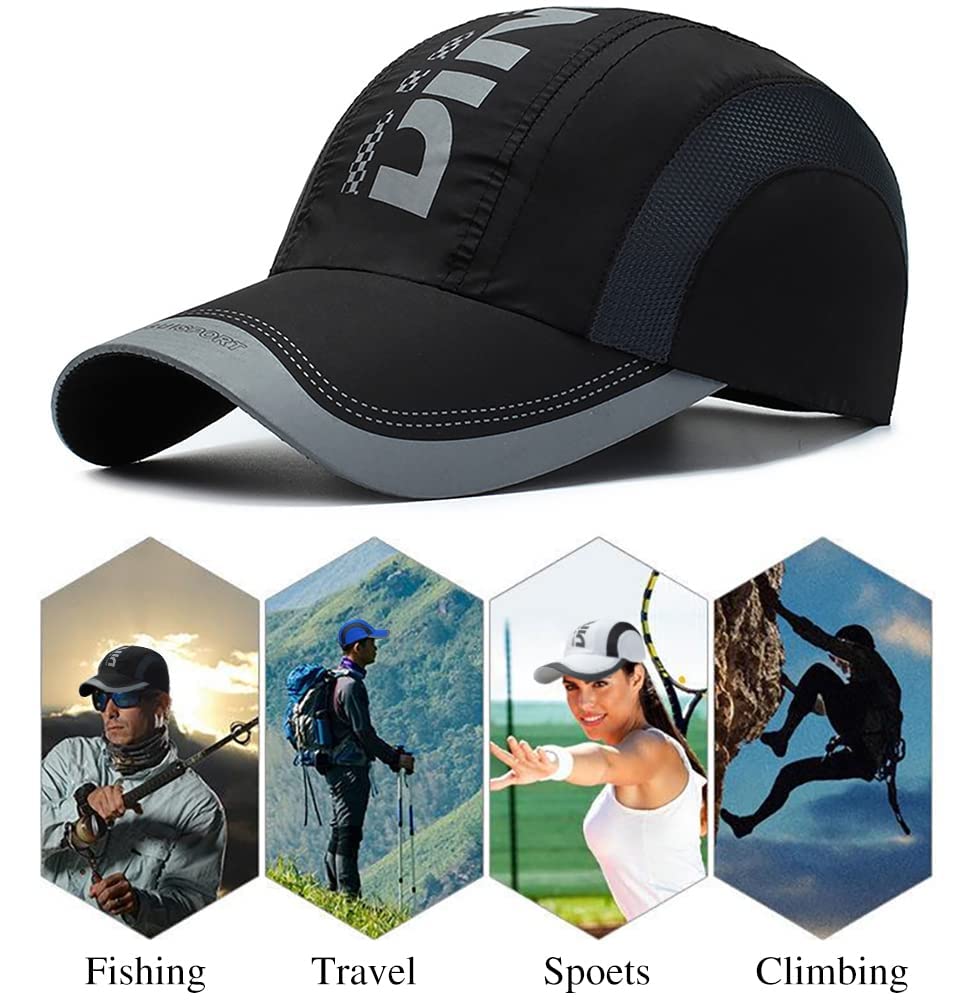 TERRIFI Quick Drying Baseball Cap, Sun Hats for Men & Women, Mesh Lightweight Protection UV for Outdoor Sports