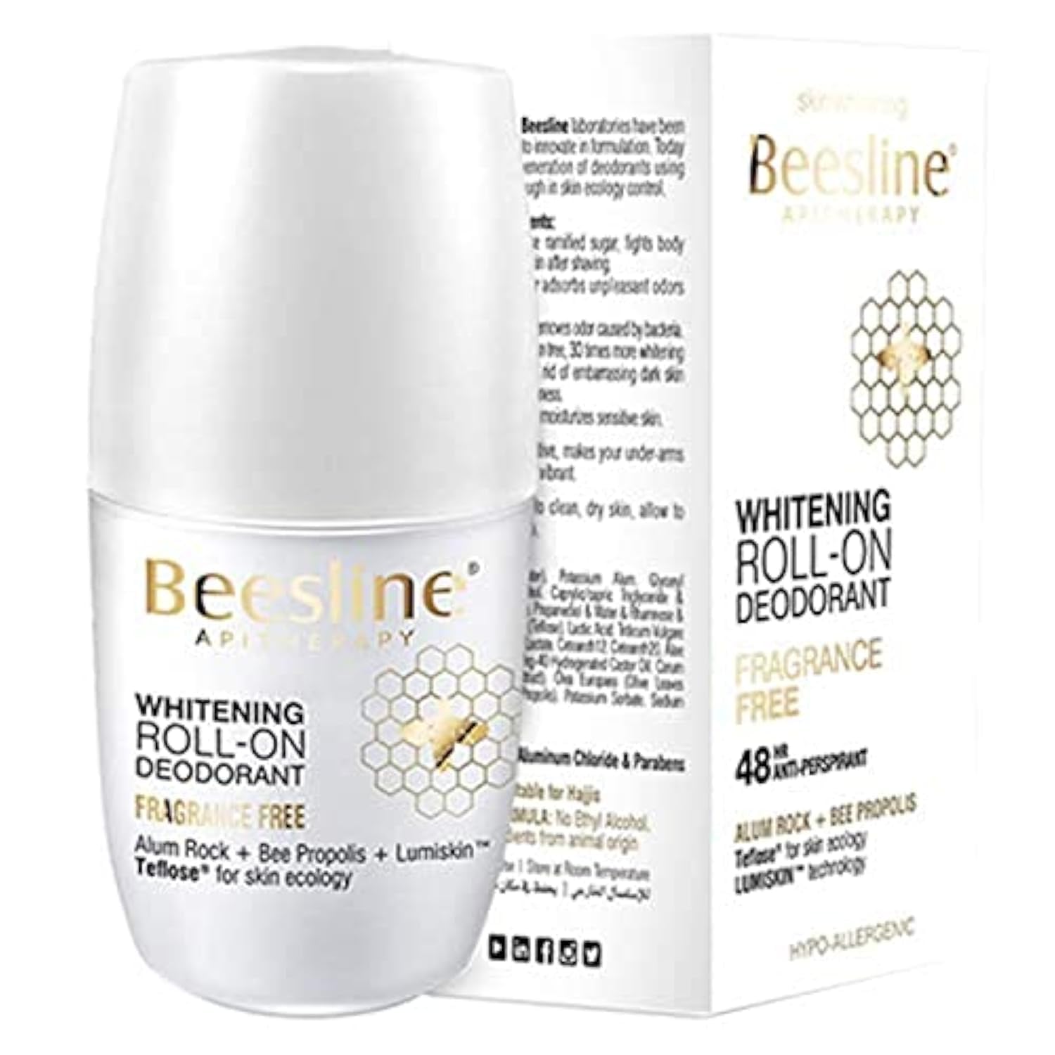 Whiting Roll-On Deodorant - Fragrance Free - Medaid International