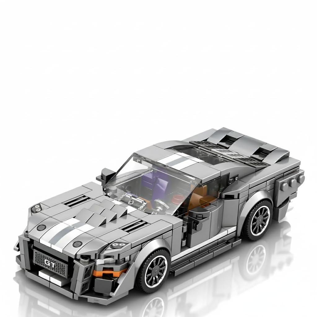 Speed Champion Race Car Building Set, Technic Sports Car Kit for Boys & Adults, MOC Racing Vehicle Toy, STEM Gifts for Kids (Ages 8-13)