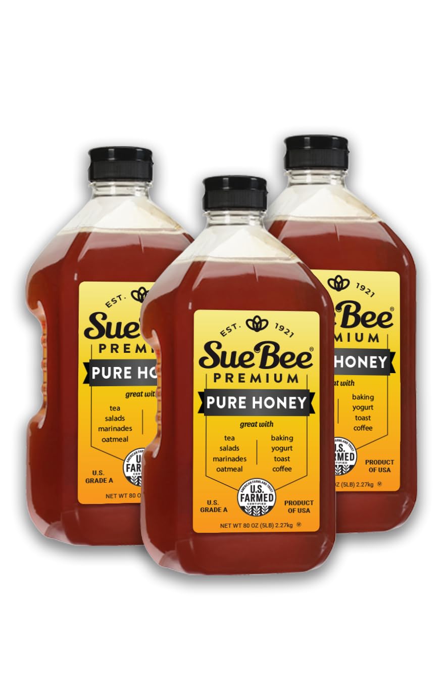Sue Bee Pure Premium Honey From USA Beekeepers, 80 oz, Pack of 3 - Medaid International