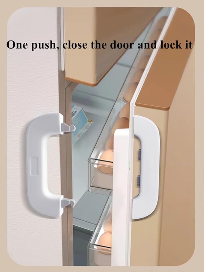 Fridge Door Lock for Kids – Easy No-Drill Safety Lock