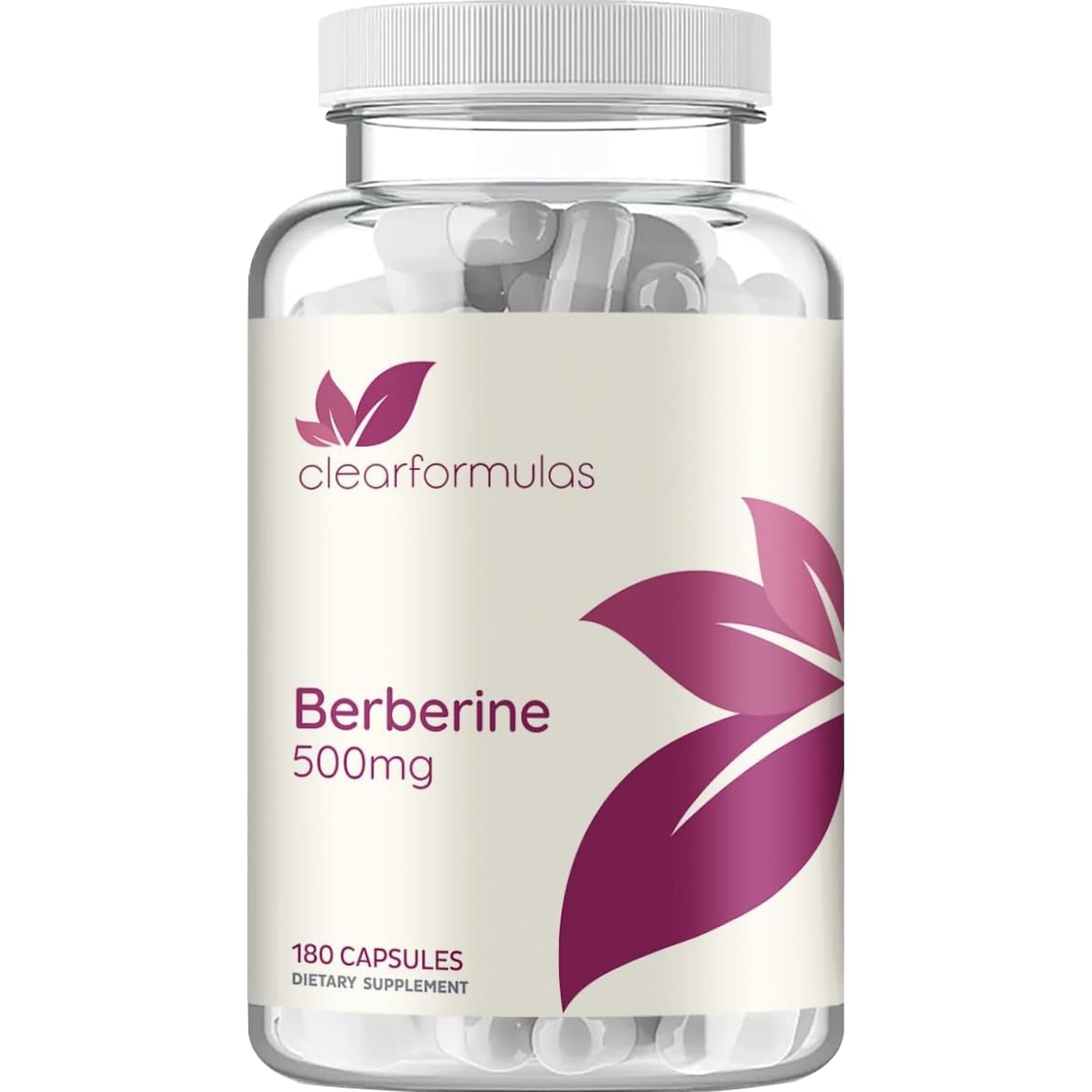 Clear Formulas Berberine Supplement 500mg - Lab Tested Berberine 500mg Value Size - Vegan Non-GMO Made in The US & Gluten Free (6 Months Supply) - Medaid International