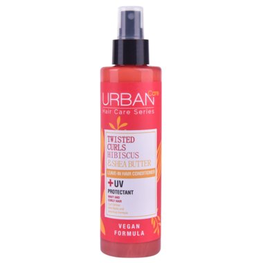Urban Care twisted curls hibiscus and shea butter leave-in hair conditioner and UV 200ML - Medaid International
