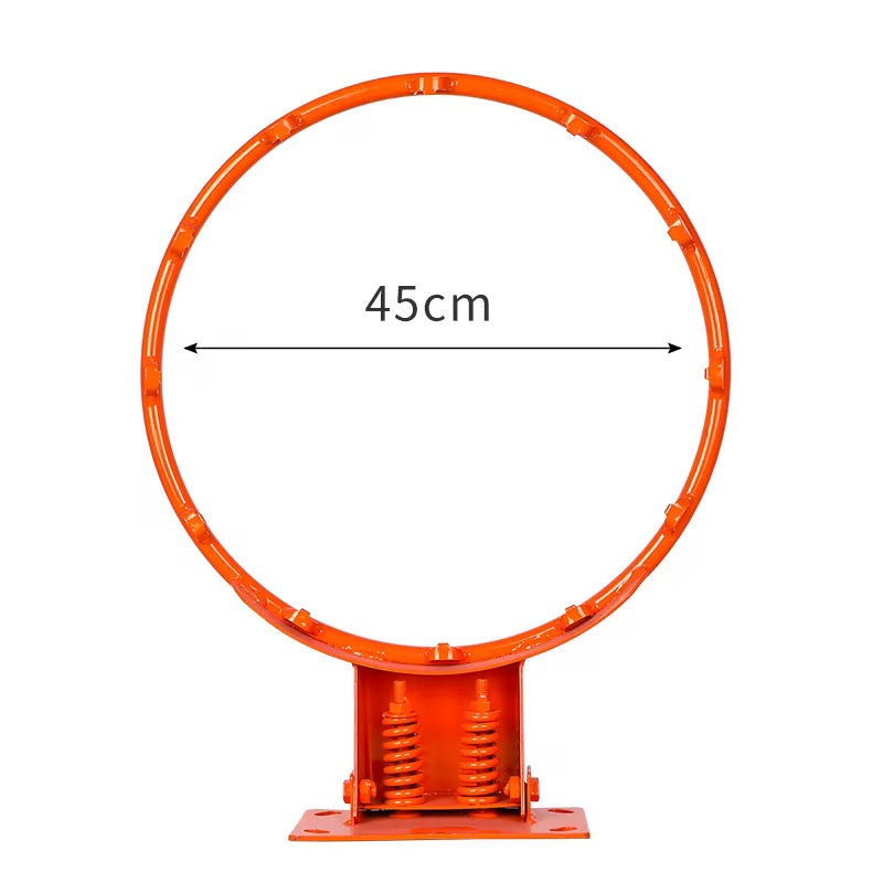 Spring-Loaded Basketball Hoop