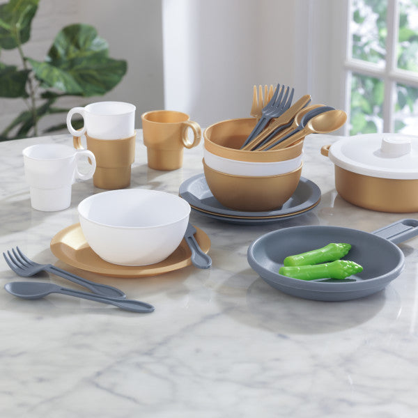 27-Piece Cookware Set - Modern Metallics By KIDKRAFT - Medaid International