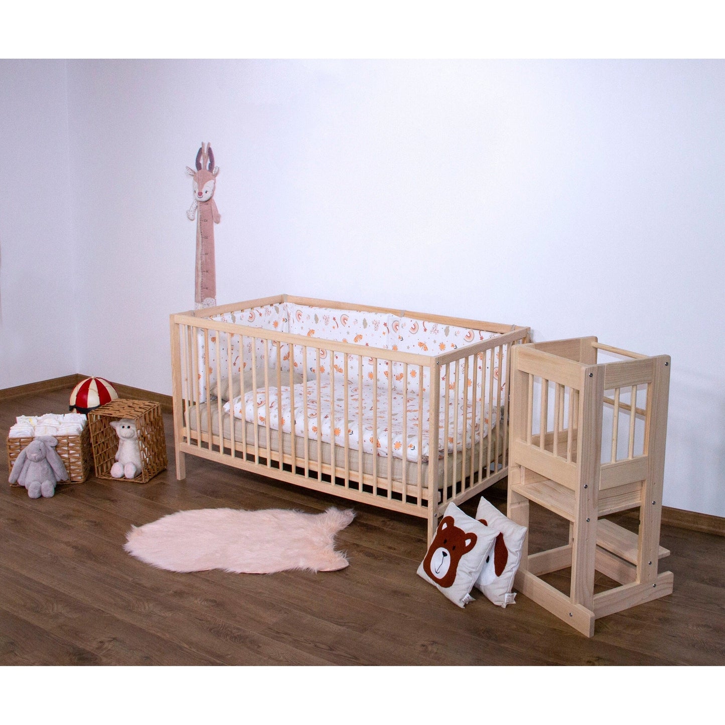 Kukka Natural Wood Montessori Bed 90x200cm Floor Bed