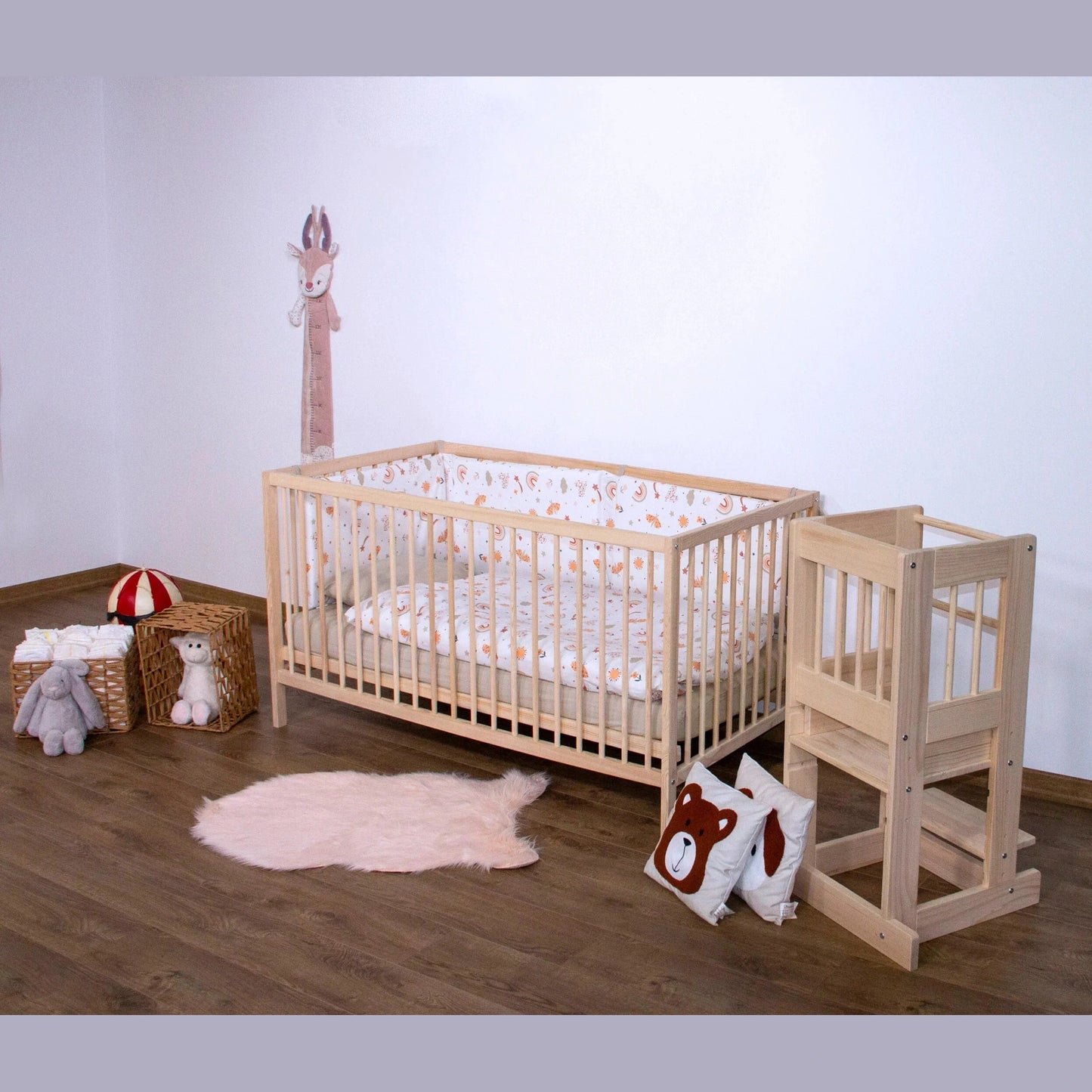Kukka - Natural Wood - Level 2 Crib - 70*140cm