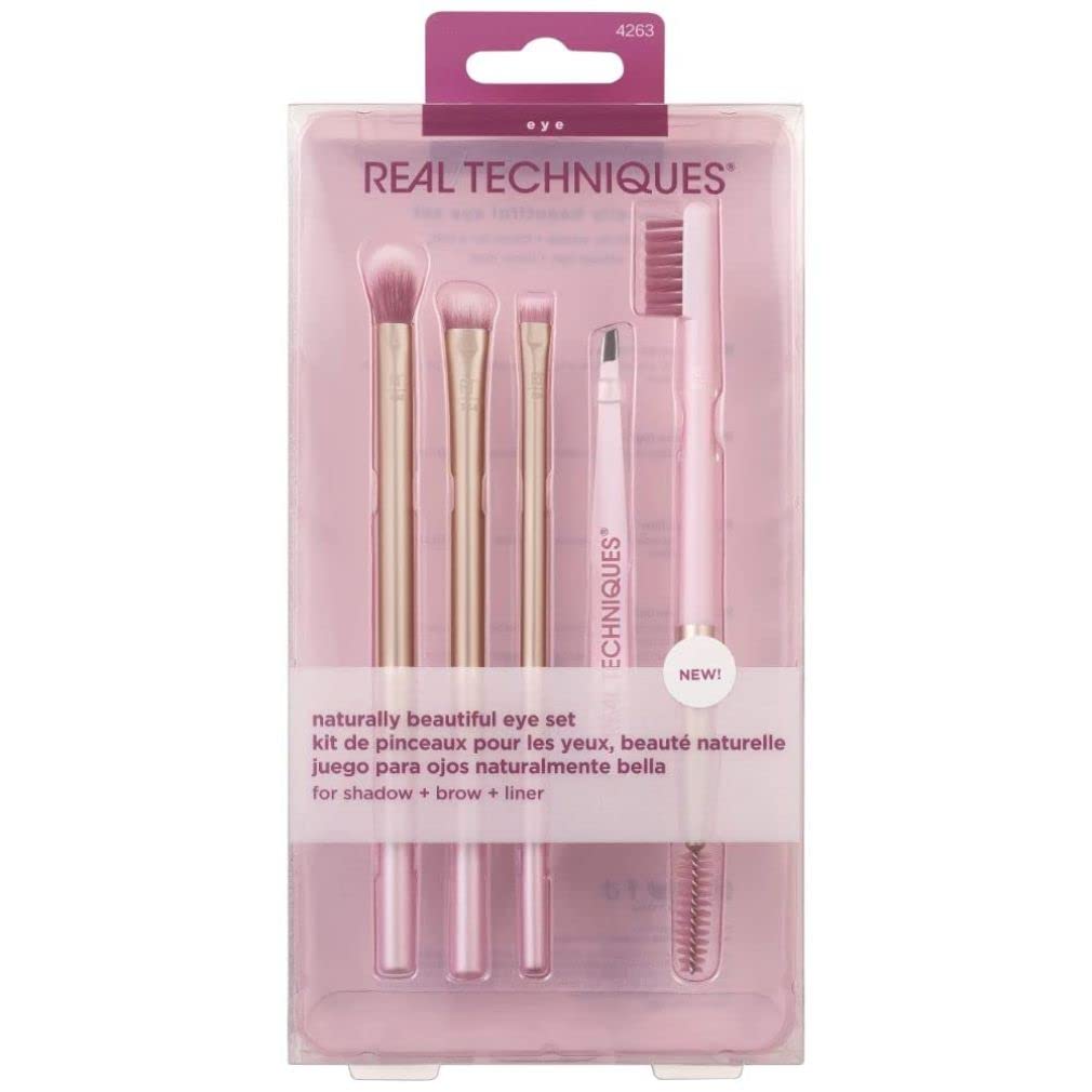Real Techniques Naturally Beautiful Eye Set -5 Pc Tapered Shadow Brush