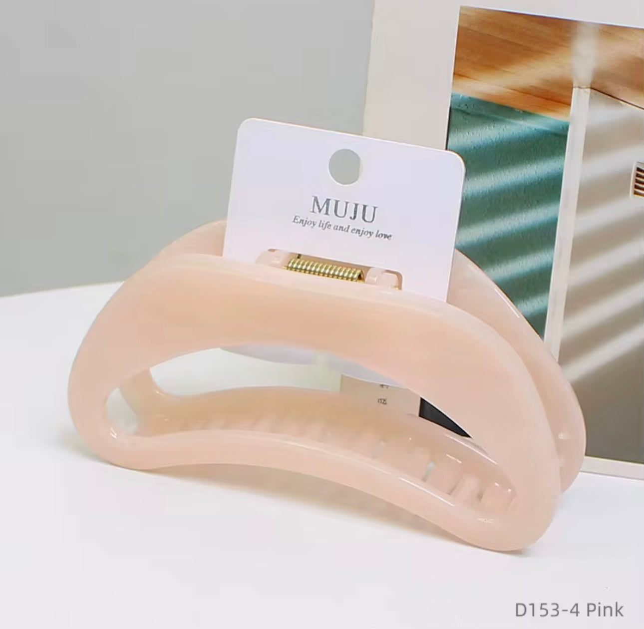 Muju Hair Claw Rapid Sample Half Circle Moon Luxury Hair Shark Clip |Muju In Lebanon