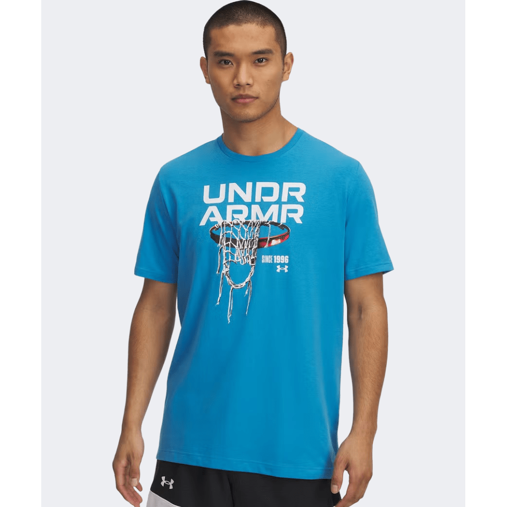 Under Armour 60/40S Hoops Net Men Basketball T-Shirt Ether Blue/White - Medaid International