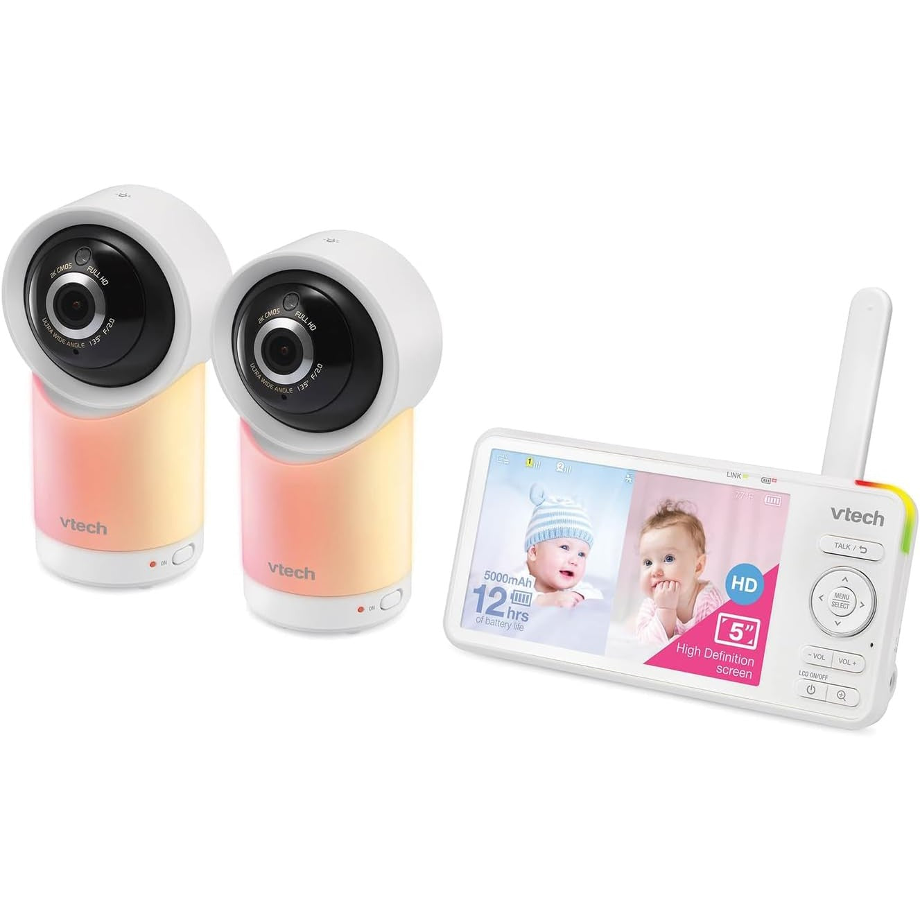 Vtech RM5766 5-Inch Smart Wi-Fi Pan Tilt Baby Monitor