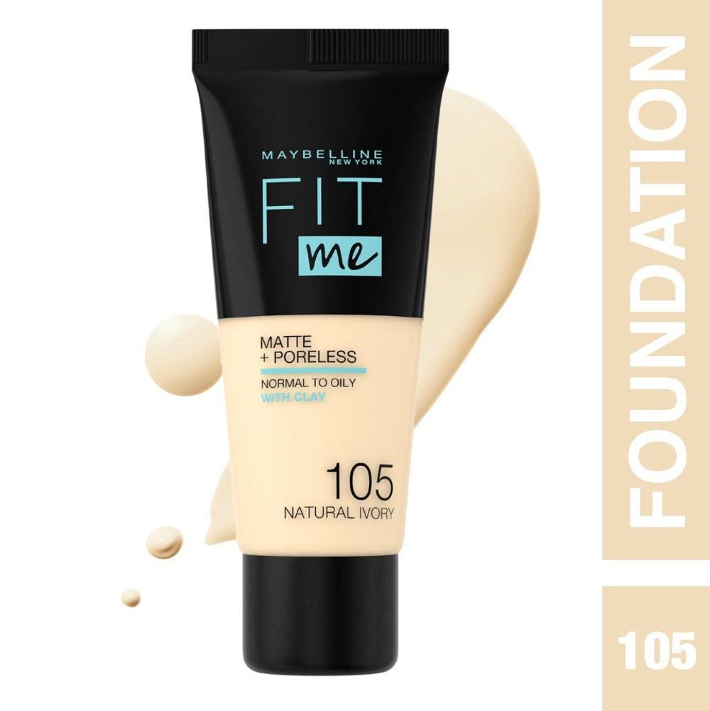Maybelline Fit Me Matte + Poreless Liquid Foundation - 30 ml - Medaid International