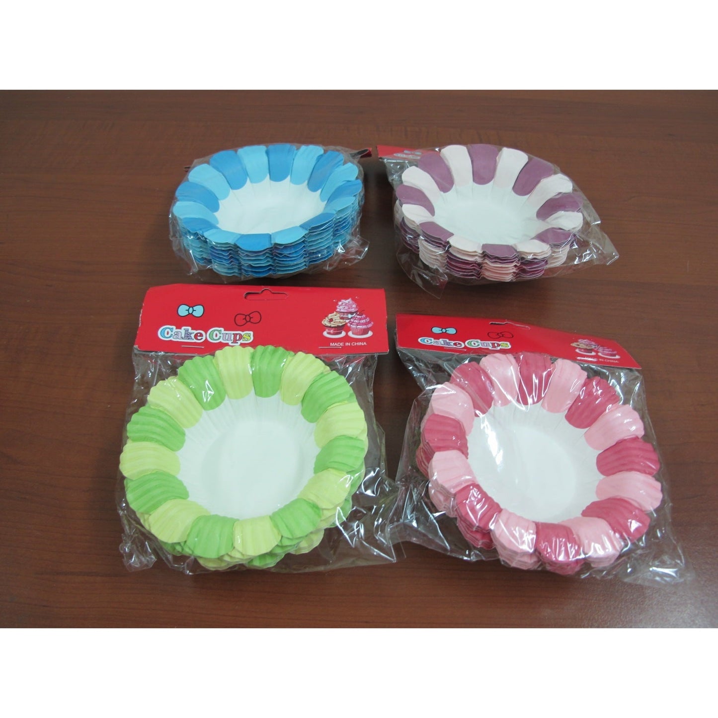 Paper muffin holder flower shape X2