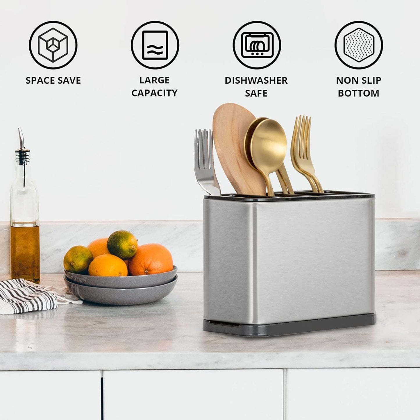 Stainless Steel Kitchen Utensils Holder