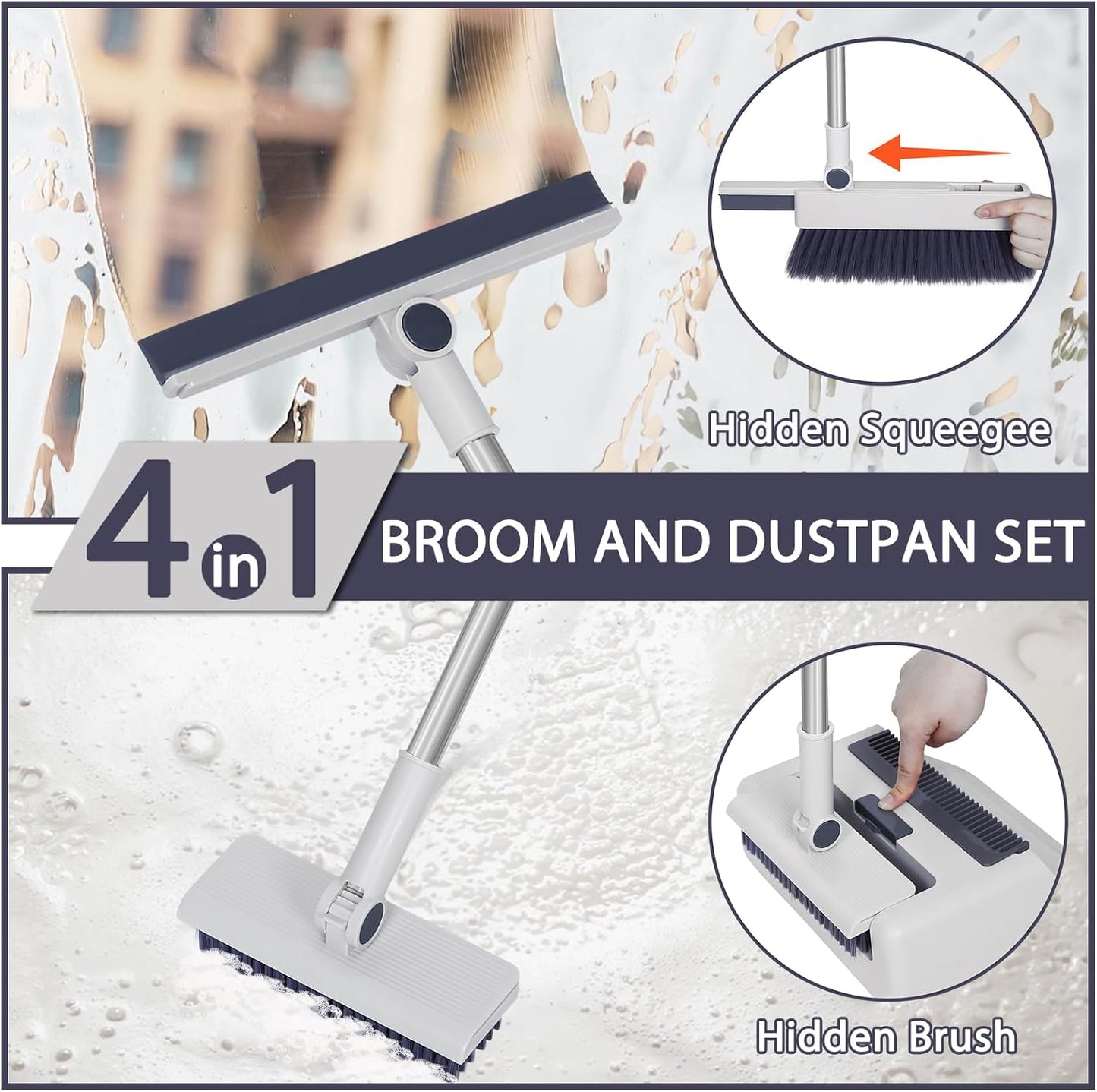 4 in 1 Cleaning Dustpan Set