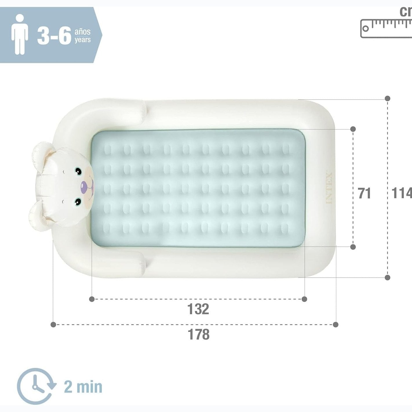 Inflatable Bear Travel Bed