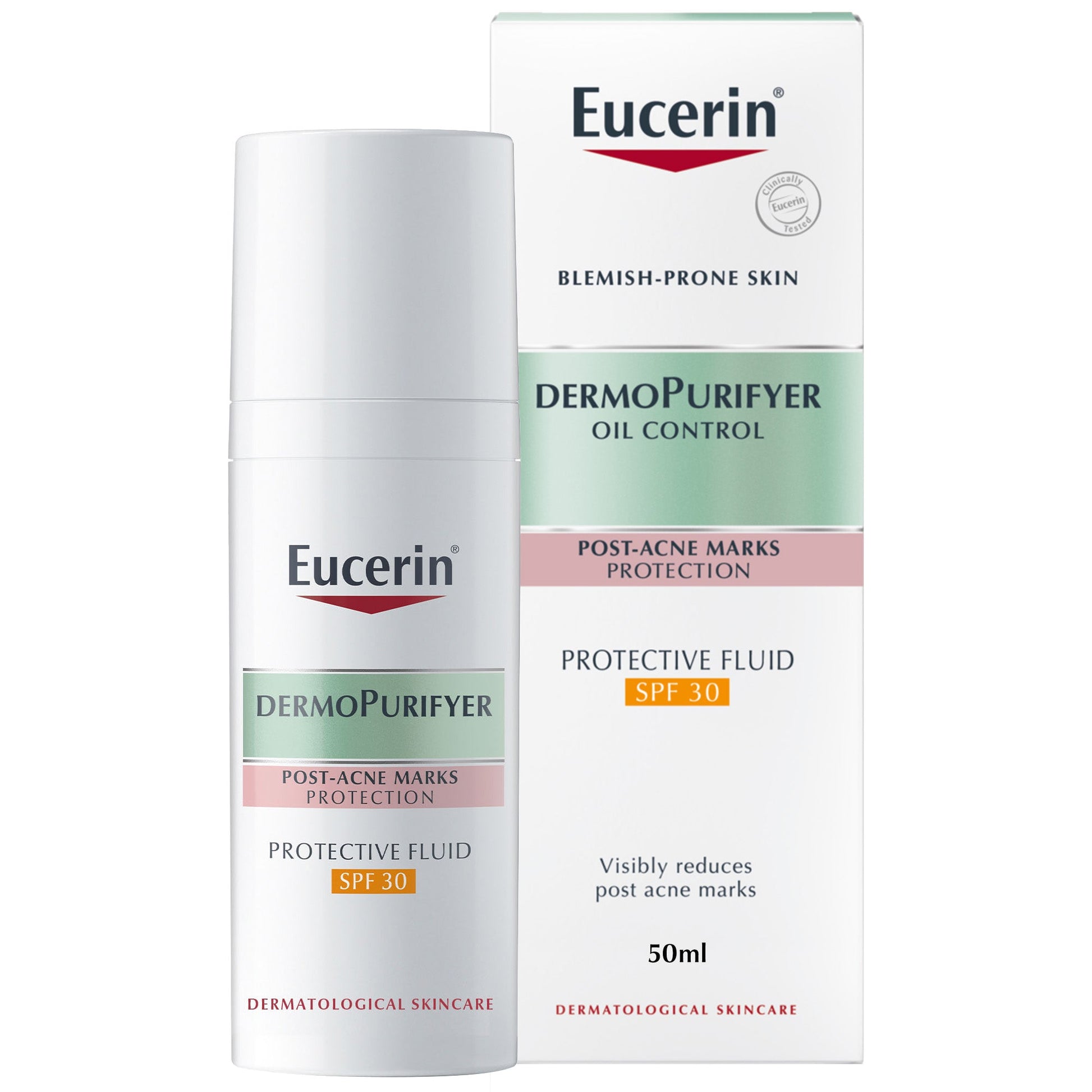 DermoPurifyer Oil Control Protective Face Fluid for Post-Acne Marks SPF 30