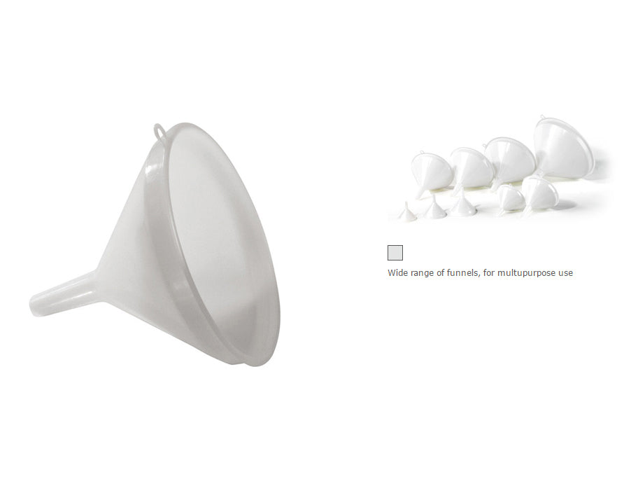 Italian Plastic White Funnel 12 cm