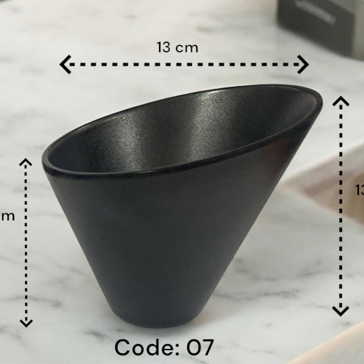 Melamine Cone Shape Fries and Snack Bowl 13 cm