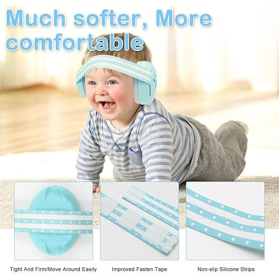 Baby & Toddler 2-in-1 Noise Protection Earmuffs – Blue