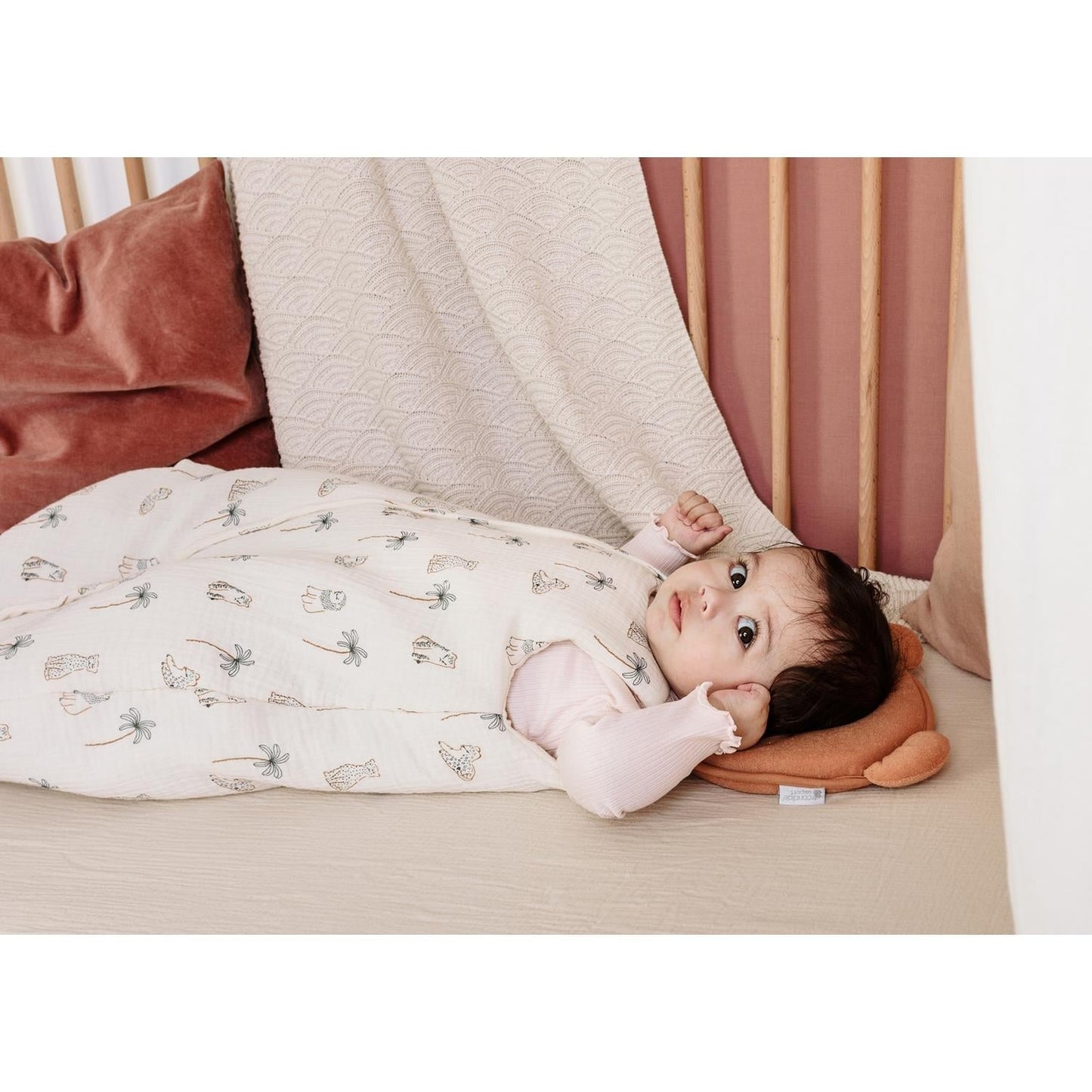 Candide Douillette Newborn: Print Swaddle – Tiger (3-9 Months)