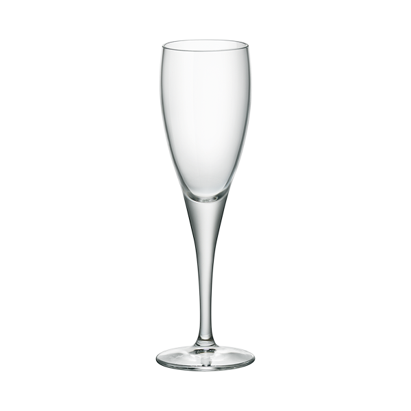 Bormioli rocco fiore flute glass set of 3 - 17cl