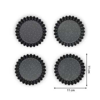 Tefal Perfectbake Little Tart 11cm - set of 4