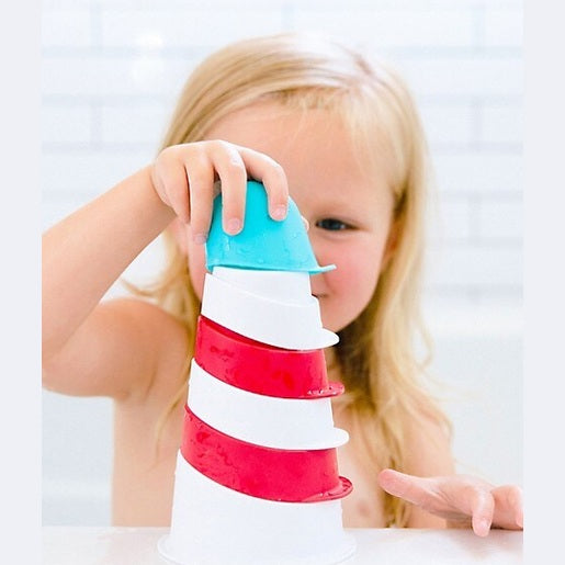 Interactive Lighthouse Stacking Cups Bath Toy