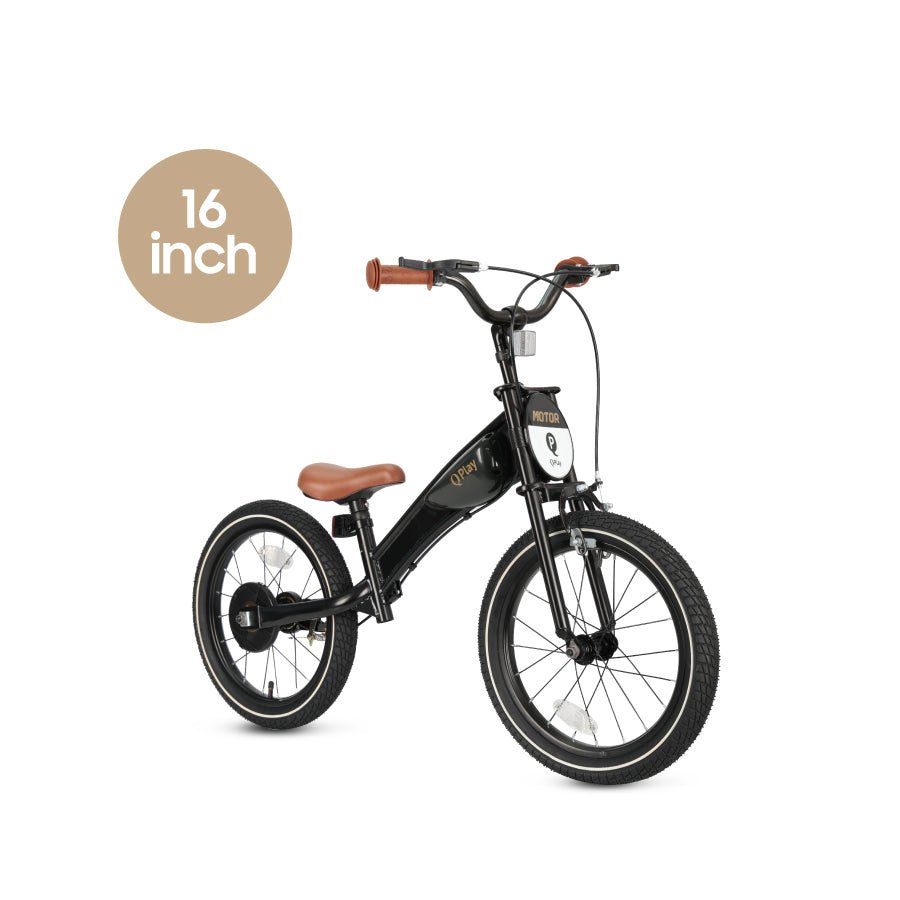 Q Play - Mototr Air Wheels 16" - 3in1 Motivation Concept - Black