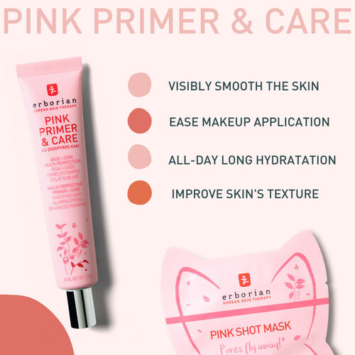 Erborian - Pink Primer & Care ‚Äî pore-blurring primer - Medaid International