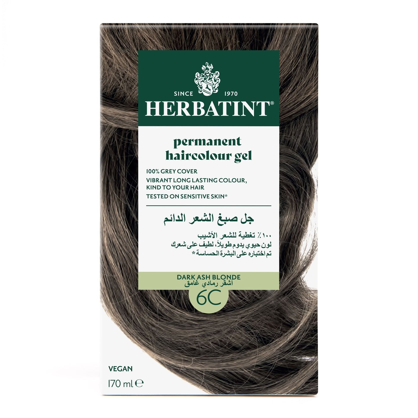 Permanent haircolour gel 6C Light Ash Brown 170ML