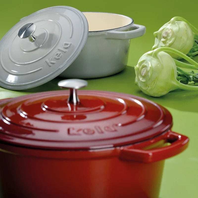 Kela Roasting Tray Round Red 3.2L