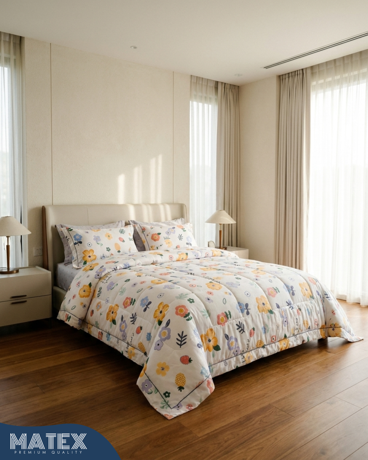 Bloomy Cotton All Season Comforter Set – 220TC