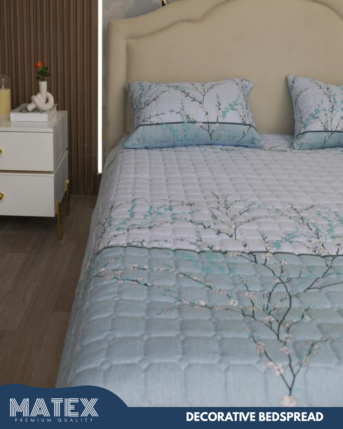 King size Sky Blossom Decor Bedspread