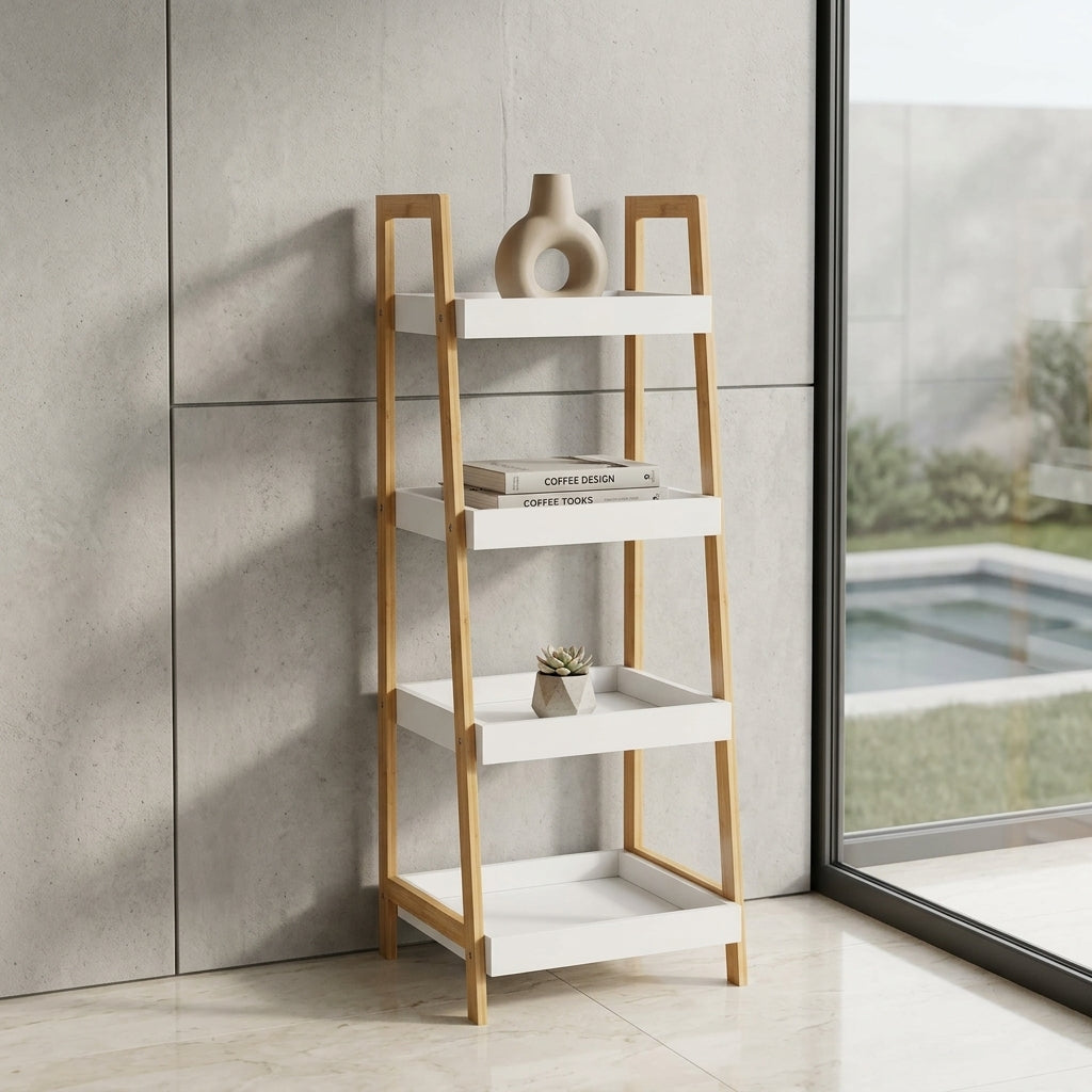 4-Tier Bamboo Storage Rack