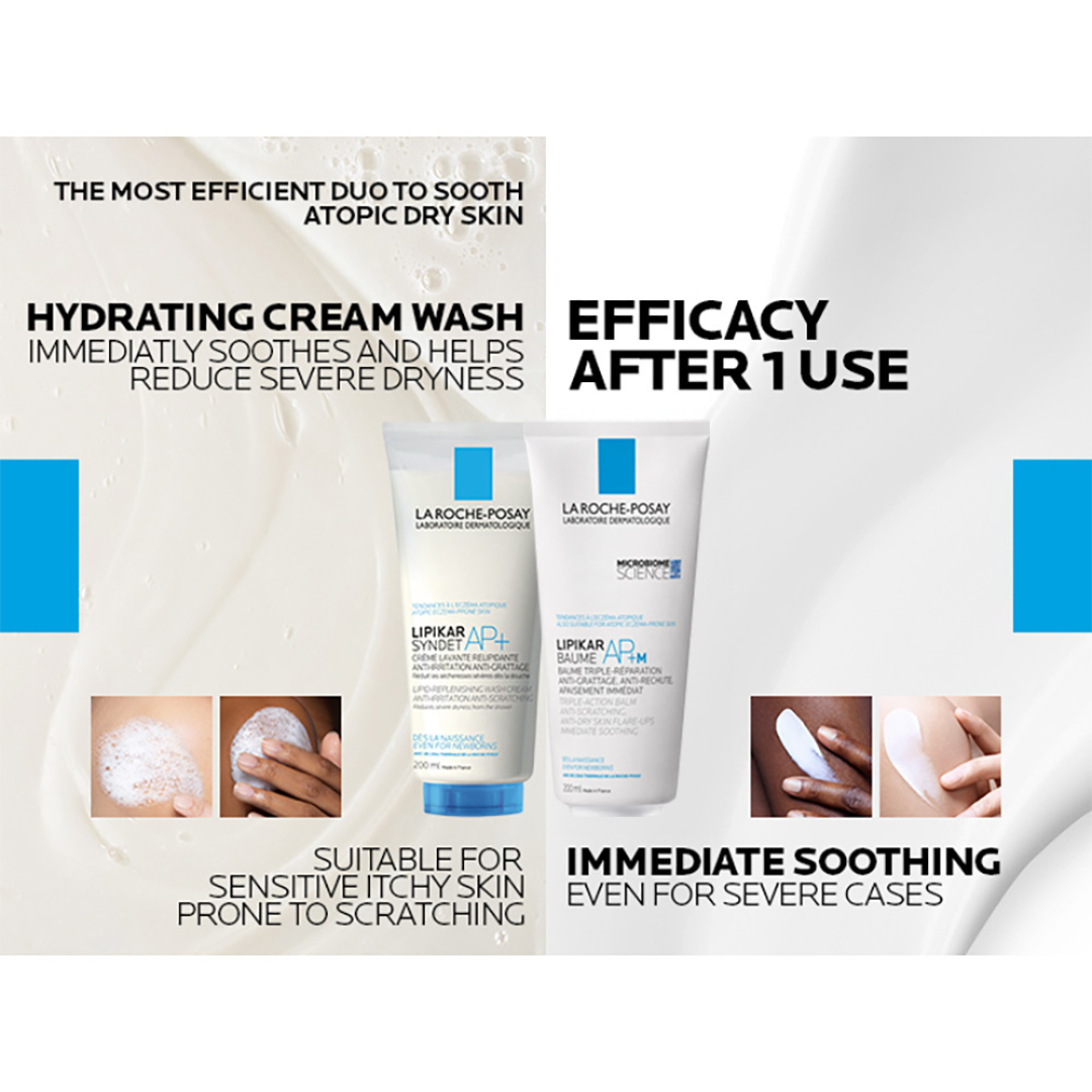 La Roche Posay Lipikar Baume AP+M Moisturising Body Balm For Dry & Eczema-Prone Skin 200ml