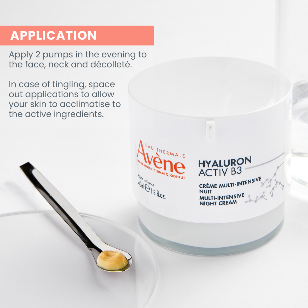Avene Hyaluron B3 Multi Intensive Night Cream 50ML + FREE Avene Hyaluron B3 Serum 10ML