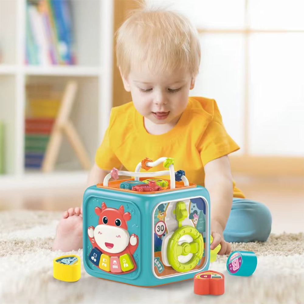 (net) Thrive Toys Baby Activity Cube 6 In 1