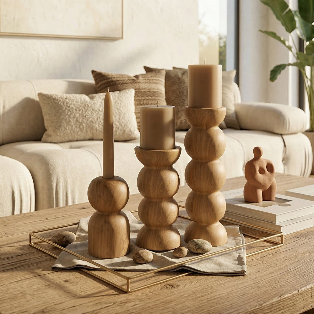 Danny Home Ceramic Candle Holder 20cm ( Candle Not Included )