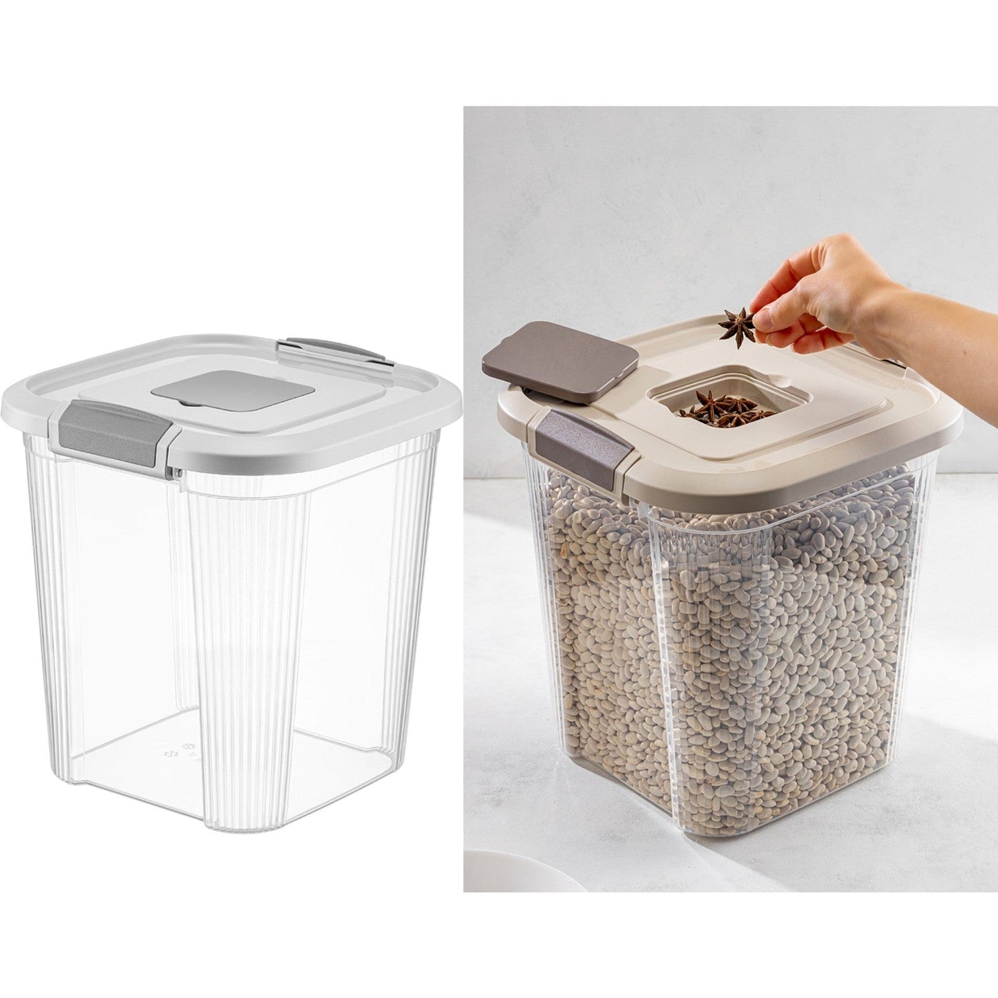Square Plastic Royal Box 12 Lt with Anti Weevils Box