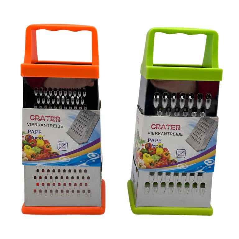 Stainless Steel 4 sided Grater Silicon Base