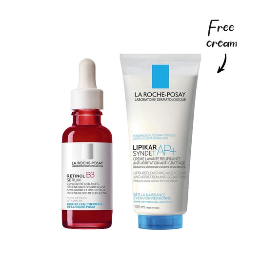 La Roche Posay RETINOL B3 SERUM 30ML + FREE LIPIKAR SYNDET 100ML